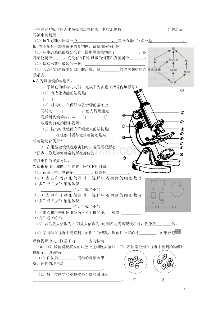 初中生物会考以图复习知识点.doc_第2页