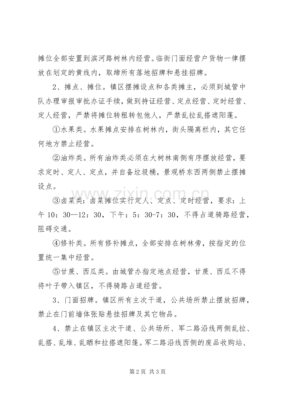 镇容镇貌管理方案 .docx_第2页