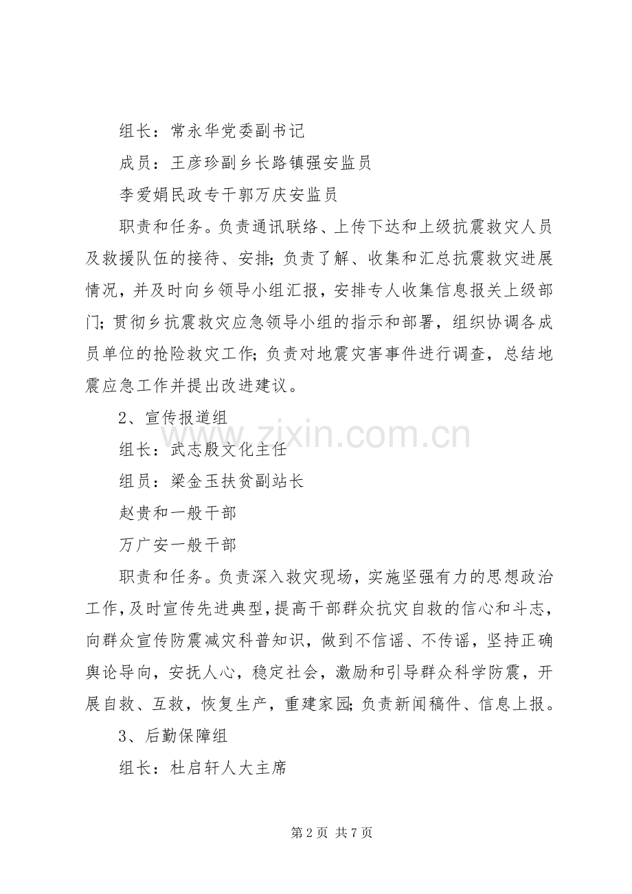 草滩镇XX年防震应急演练实施方案.docx_第2页