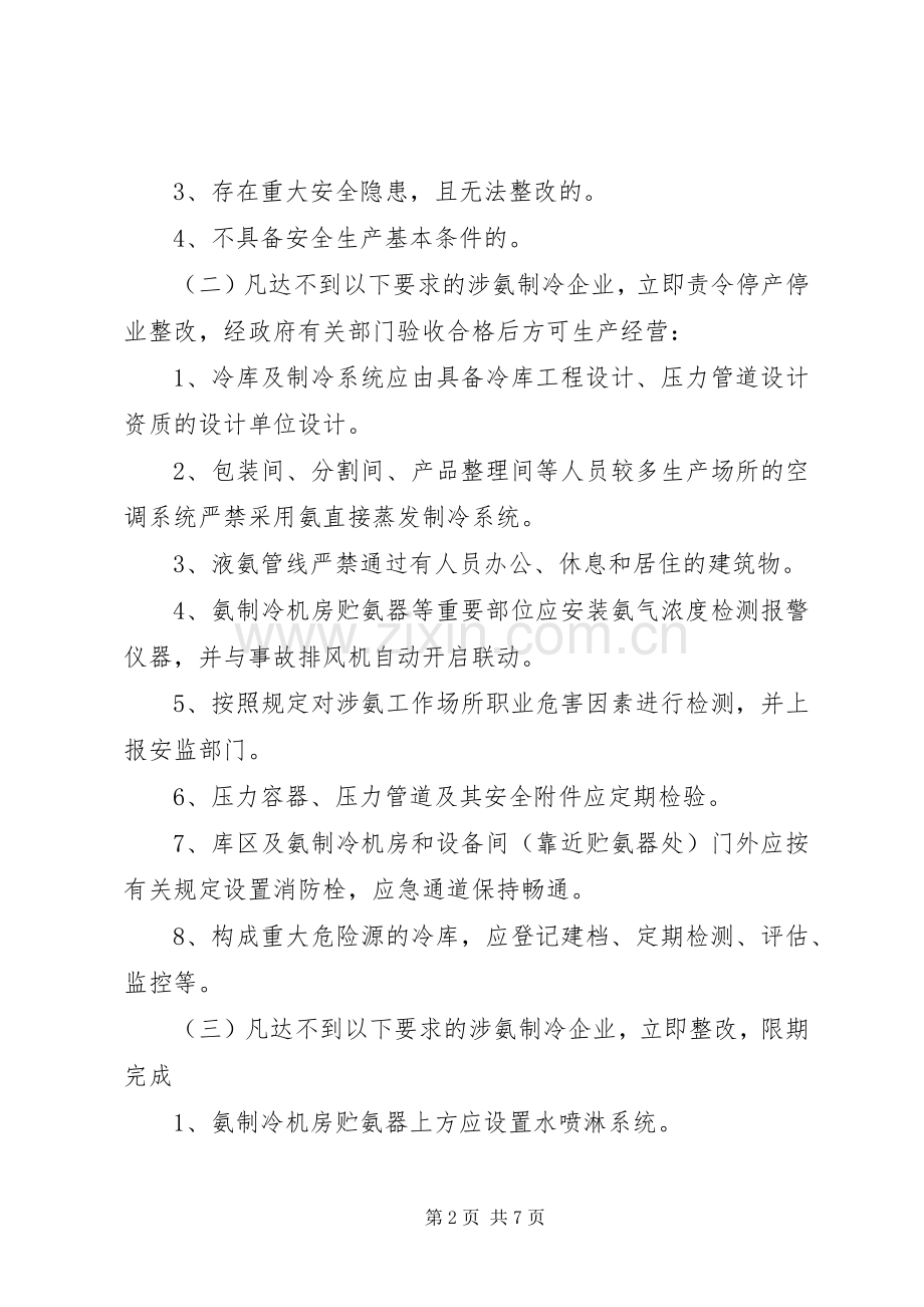 涉氨制冷打非治违专项行动实施方案.docx_第2页