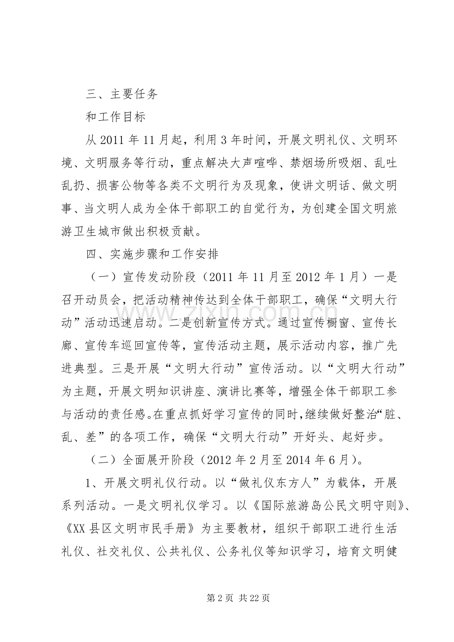 开展“文明大行动”工作实施方案.docx_第2页