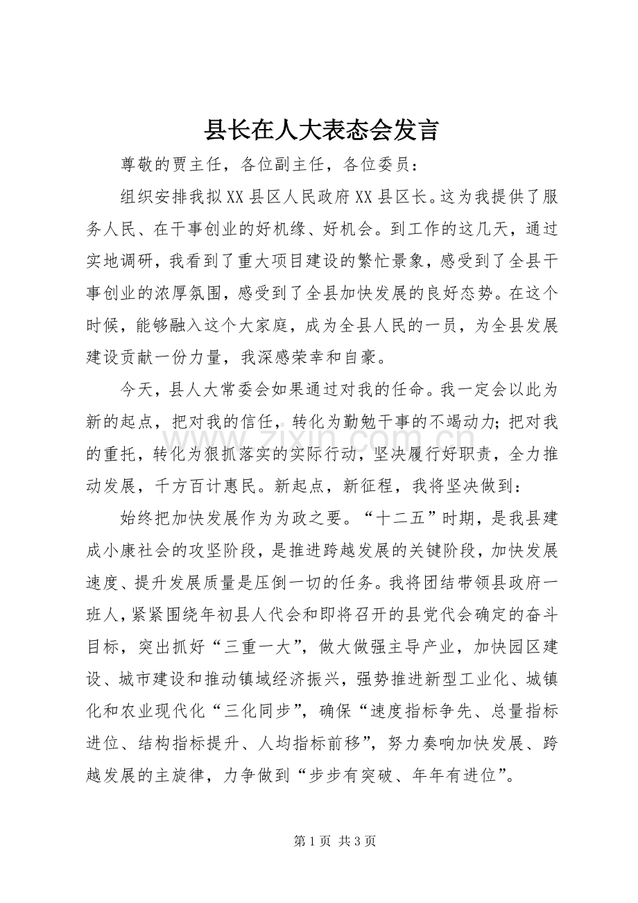 县长在人大表态会发言稿.docx_第1页