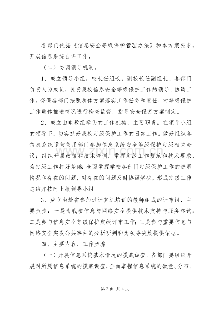 XX市信息安全等级保护工作方案.docx_第2页
