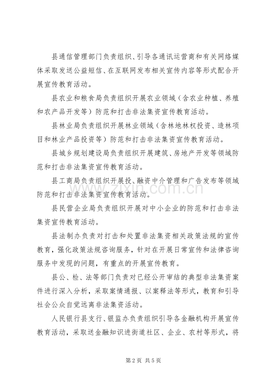 防范和打击非法集资方案.docx_第2页