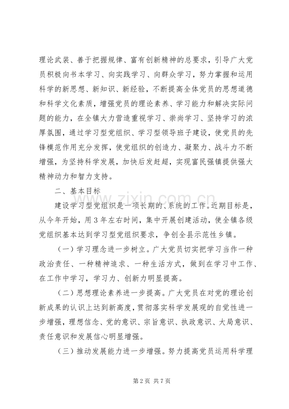 僰王山镇创建学习型党组织的方案.docx_第2页