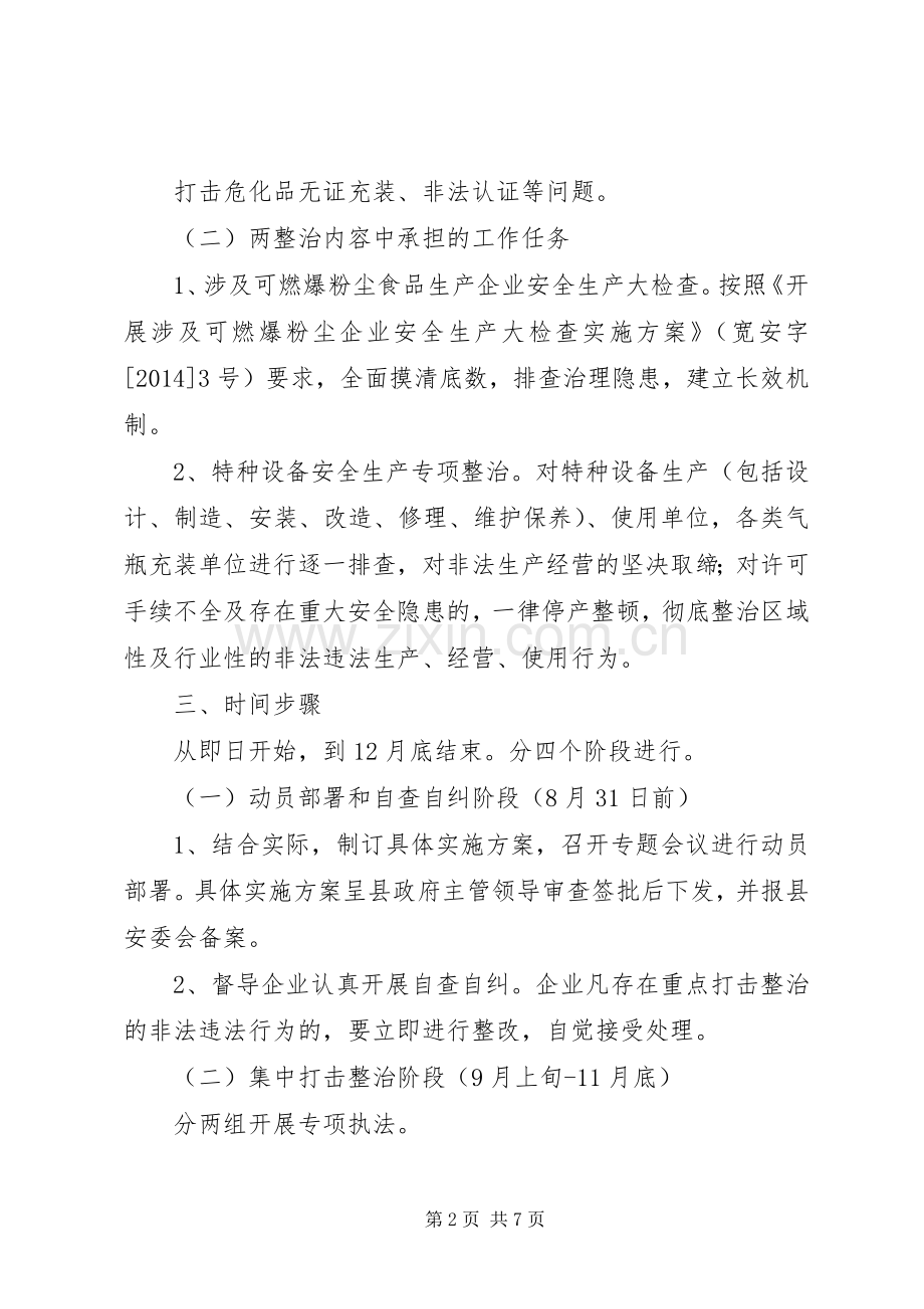 质监局“六打六治”和两整治专项行动实施方案.docx_第2页