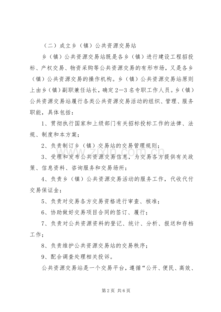 乡镇交易站构建实施方案.docx_第2页