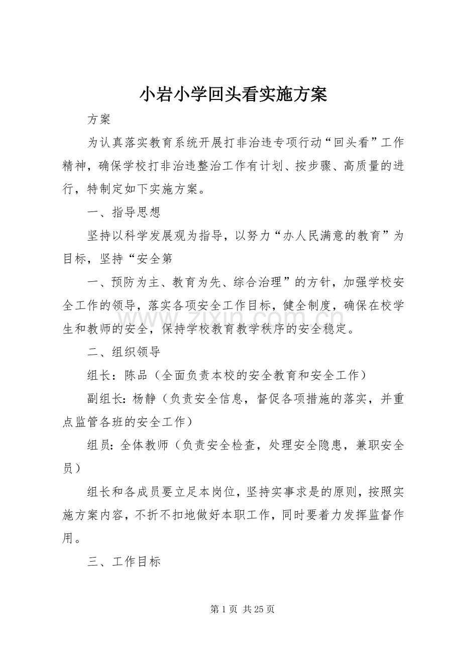 小岩小学回头看方案.docx_第1页