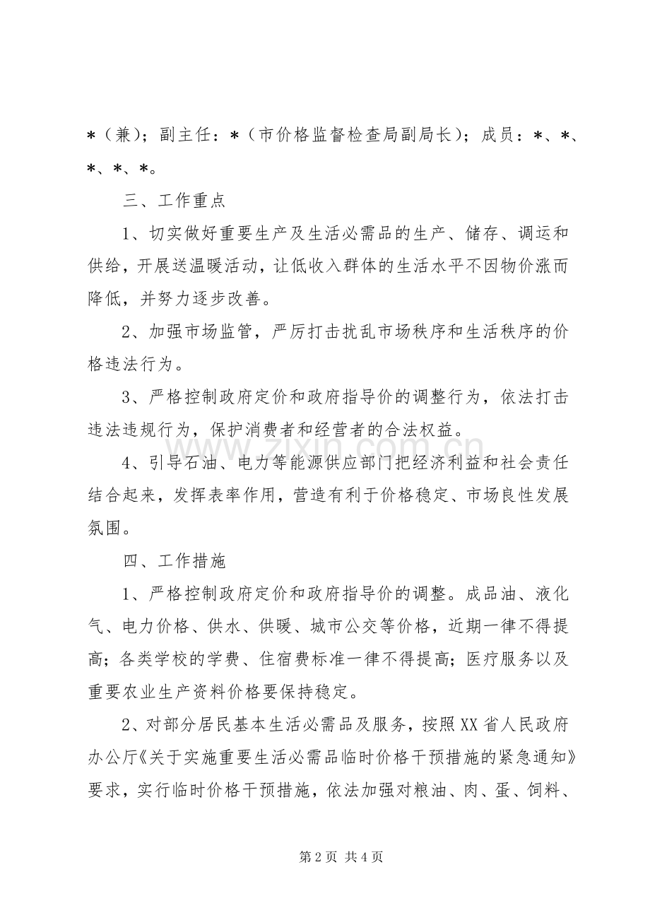 市场供应加强价格监管工作实施方案.docx_第2页