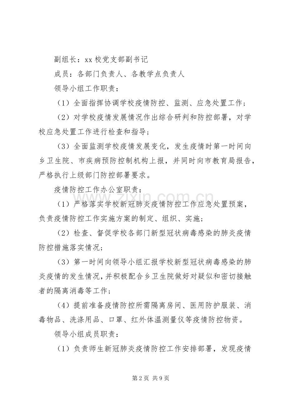 学校开学准备工作应急预案.docx_第2页