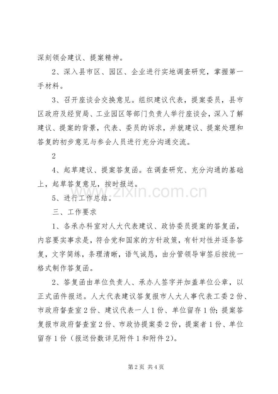 办理政协委员提案工作实施方案.docx_第2页