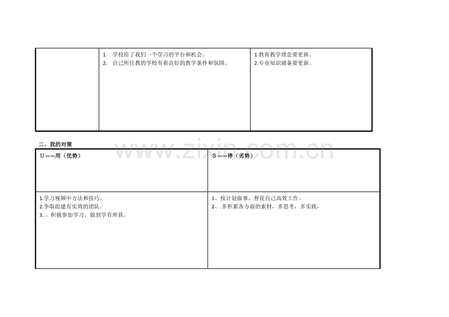 黄永志SWOT分析表.doc_第2页