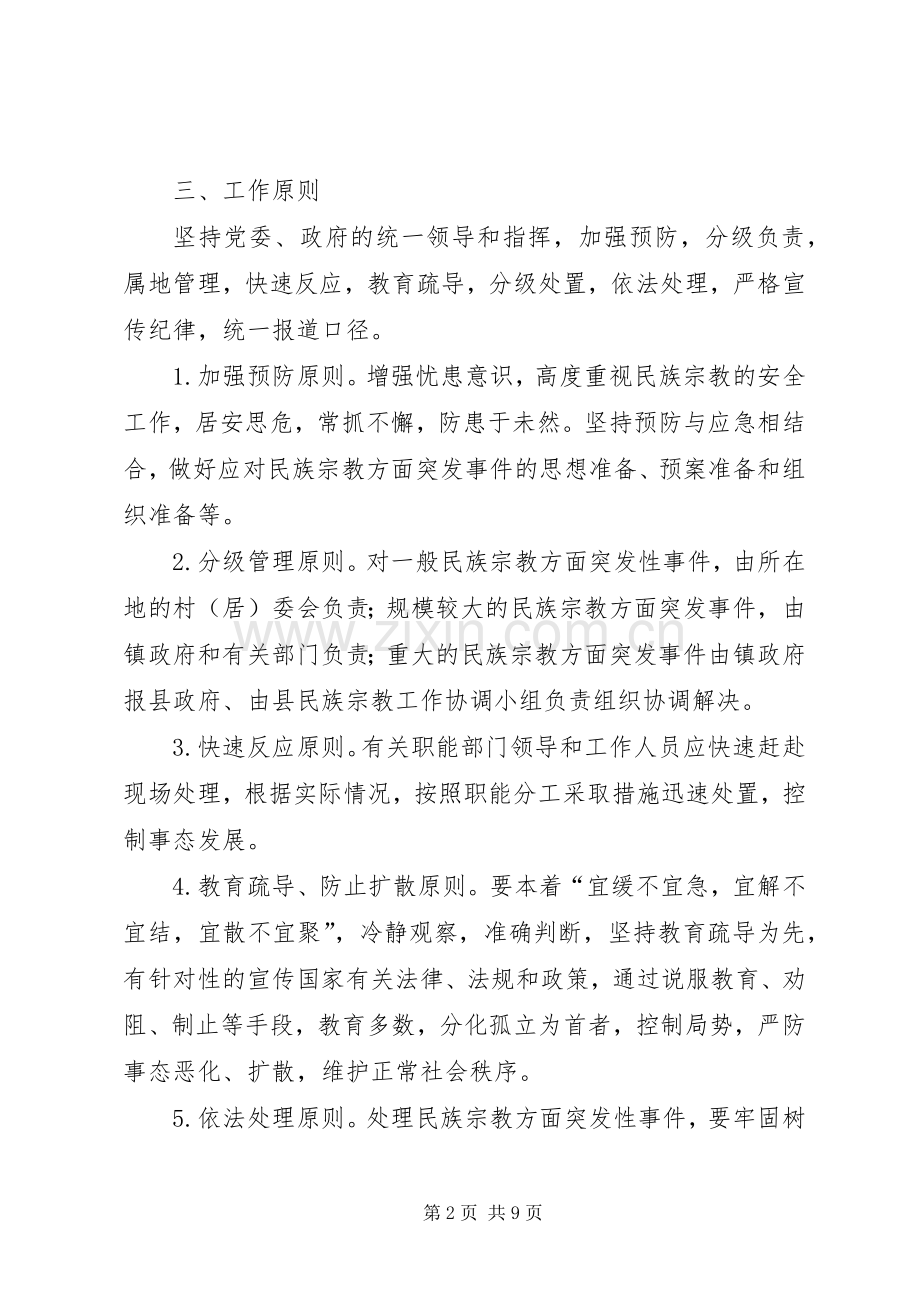 XX年档案室突发性事件应急预案 .docx_第2页