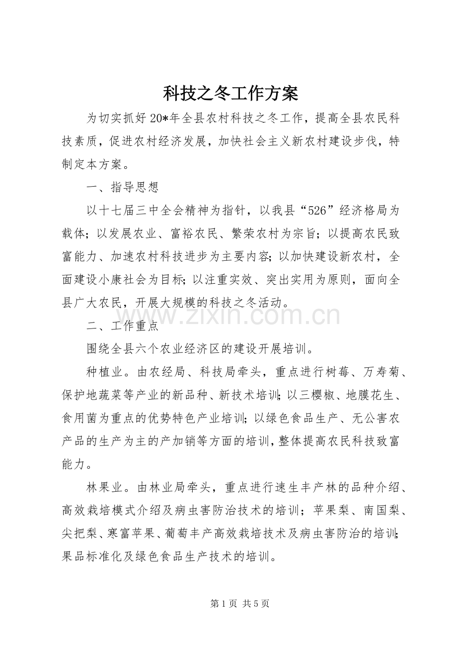 科技之冬工作实施方案.docx_第1页