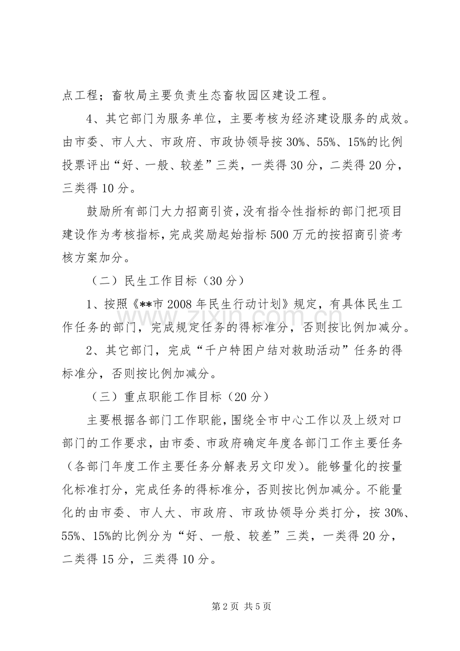 垂直管理部门工作考核实施方案 .docx_第2页