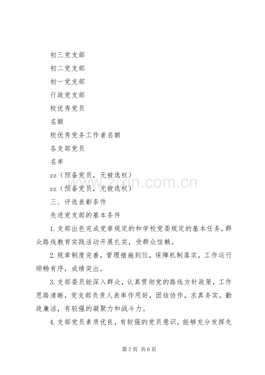 心天中学学年度党员评选实施方案.docx_第2页