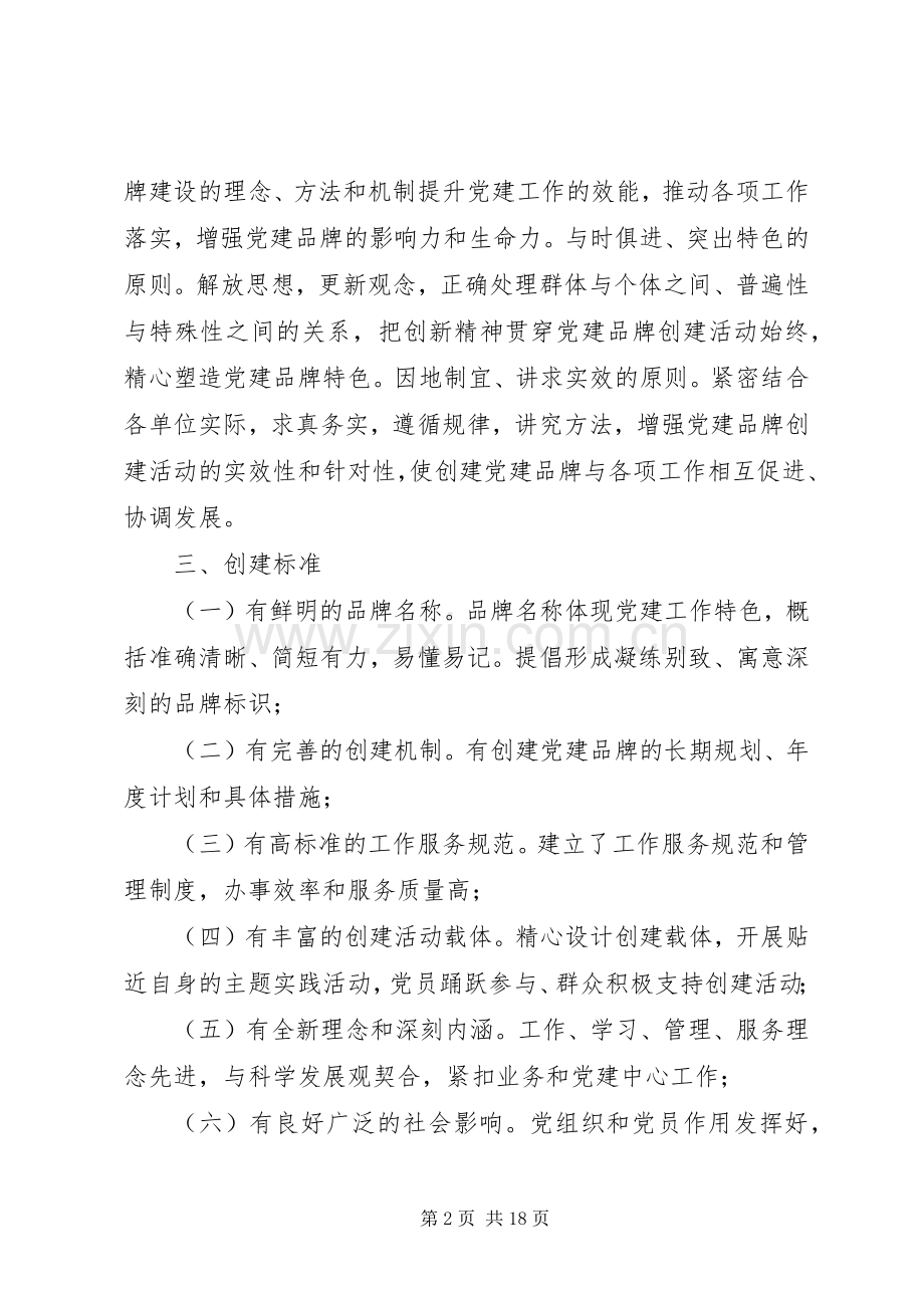 关于开展“岛城先锋”党建品牌创建工作的方案 .docx_第2页