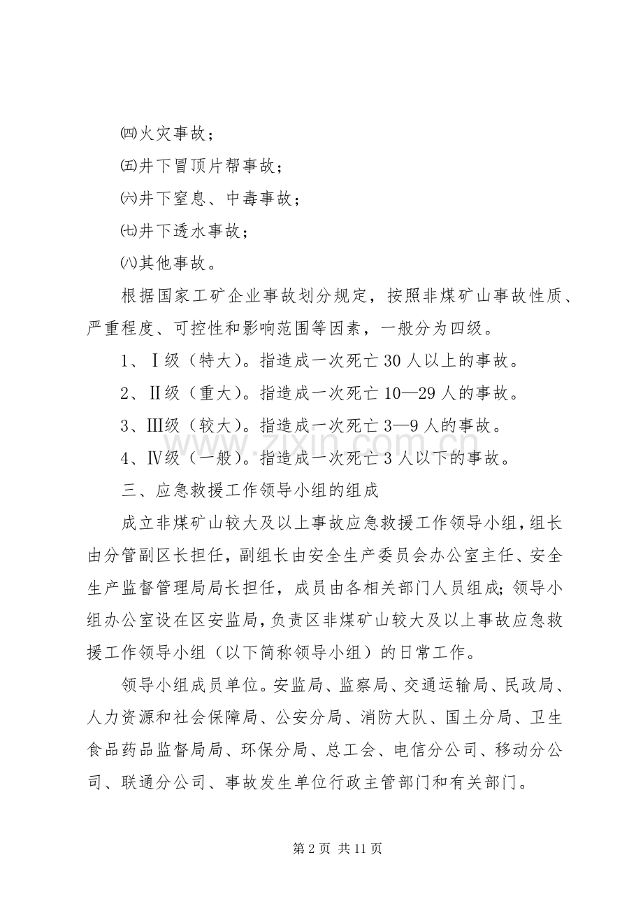 区非矿山事件救护实施方案.docx_第2页