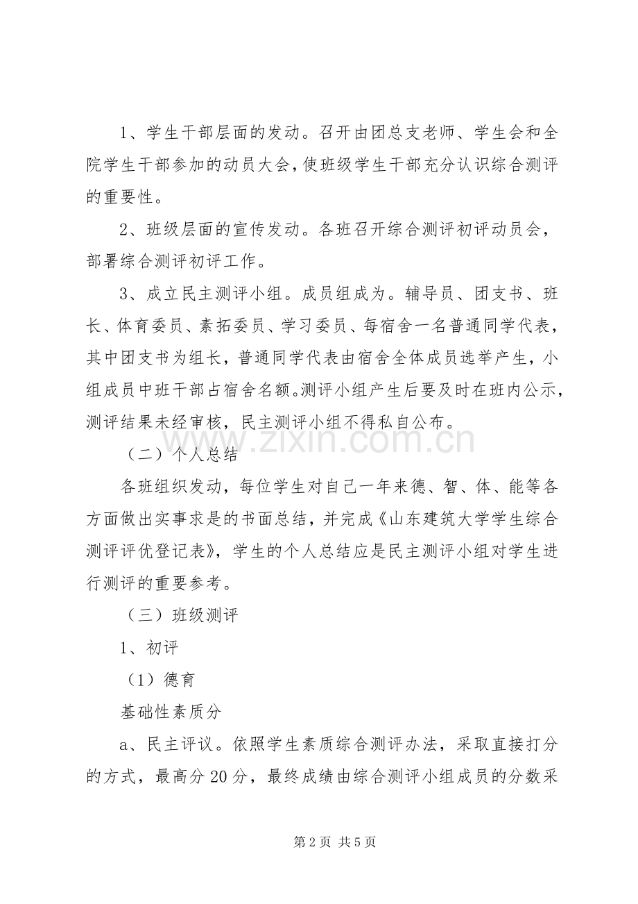 综合测评初评工作实施方案 .docx_第2页