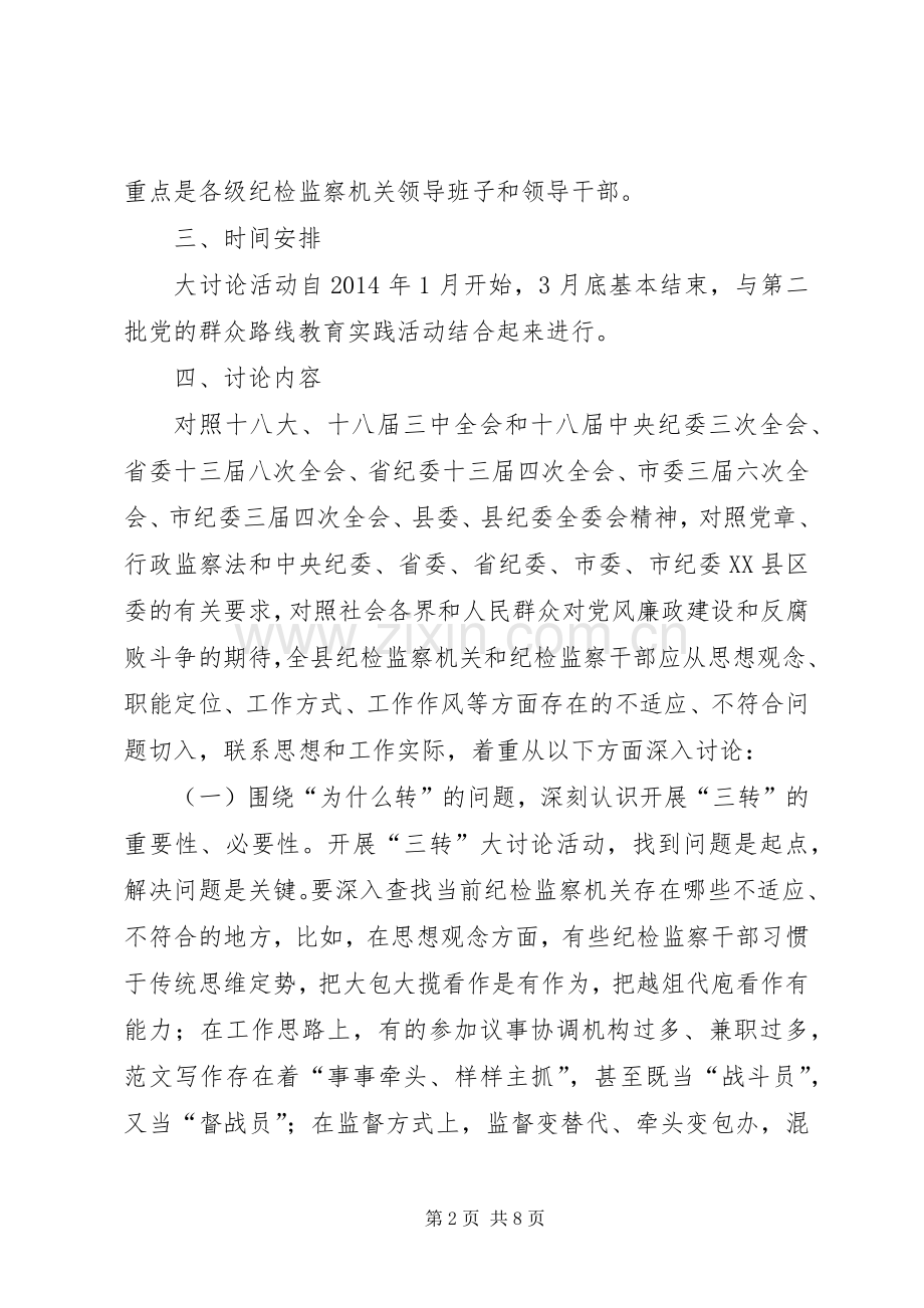 机关单位转职能转方式转作风大讨论活动方案.docx_第2页