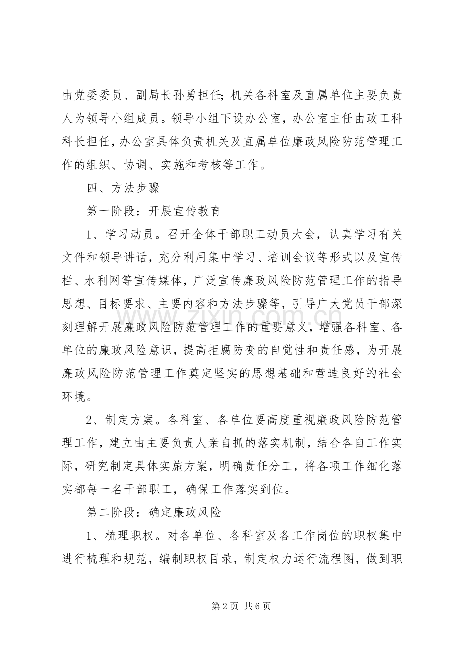 水利机关廉政管理实施方案.docx_第2页