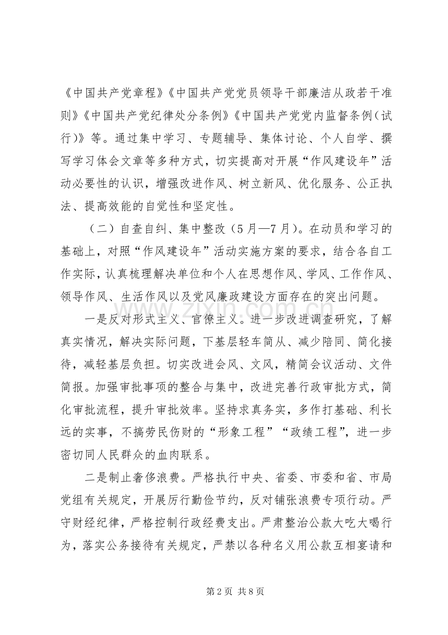 工商系统作风建设年活动实施方案.docx_第2页