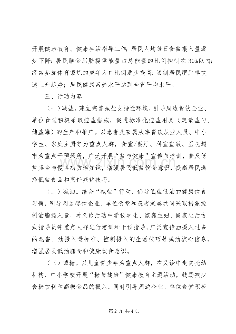 医院三减三健实施方案.docx_第2页