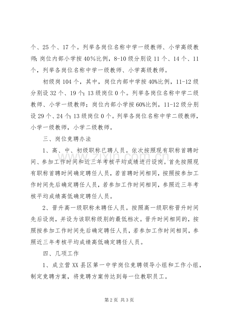 营东一中岗位竞聘实施方案.docx_第2页