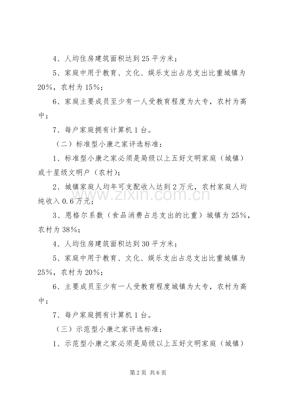 开展创建型、标准型、示范型小康之家活动实施方案.docx_第2页