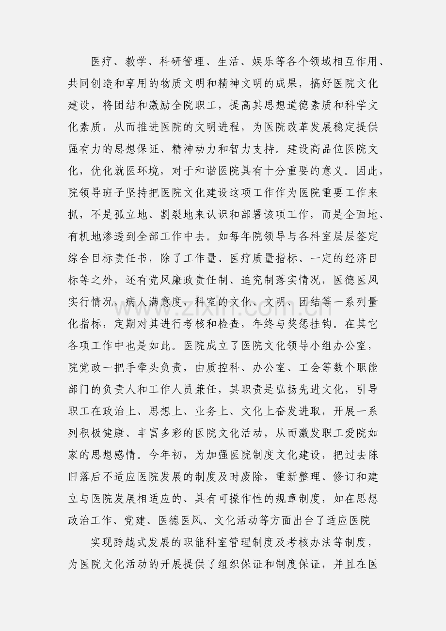 中医院卫生文化工作汇报.docx_第2页