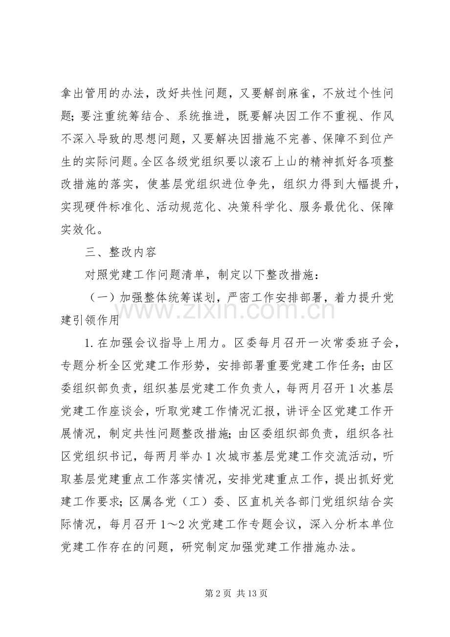 XX年基层党建工作问题整改实施方案.docx_第2页