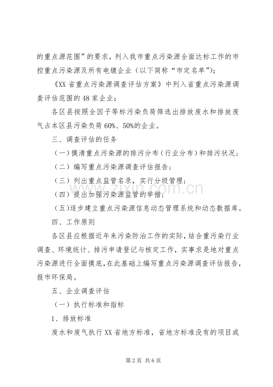 市重点污染源调查评估实施方案.docx_第2页