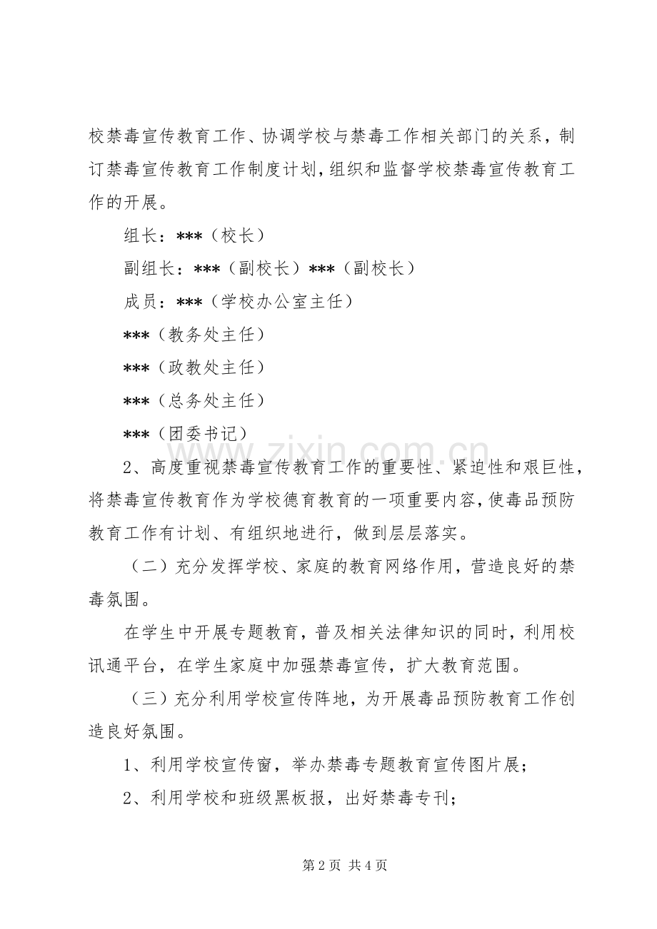 建平中学开展校园禁毒活动实施方案 .docx_第2页