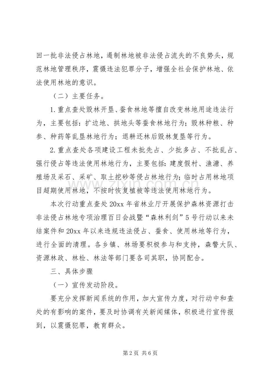 林业非法侵占专项治理百日会战方案.docx_第2页