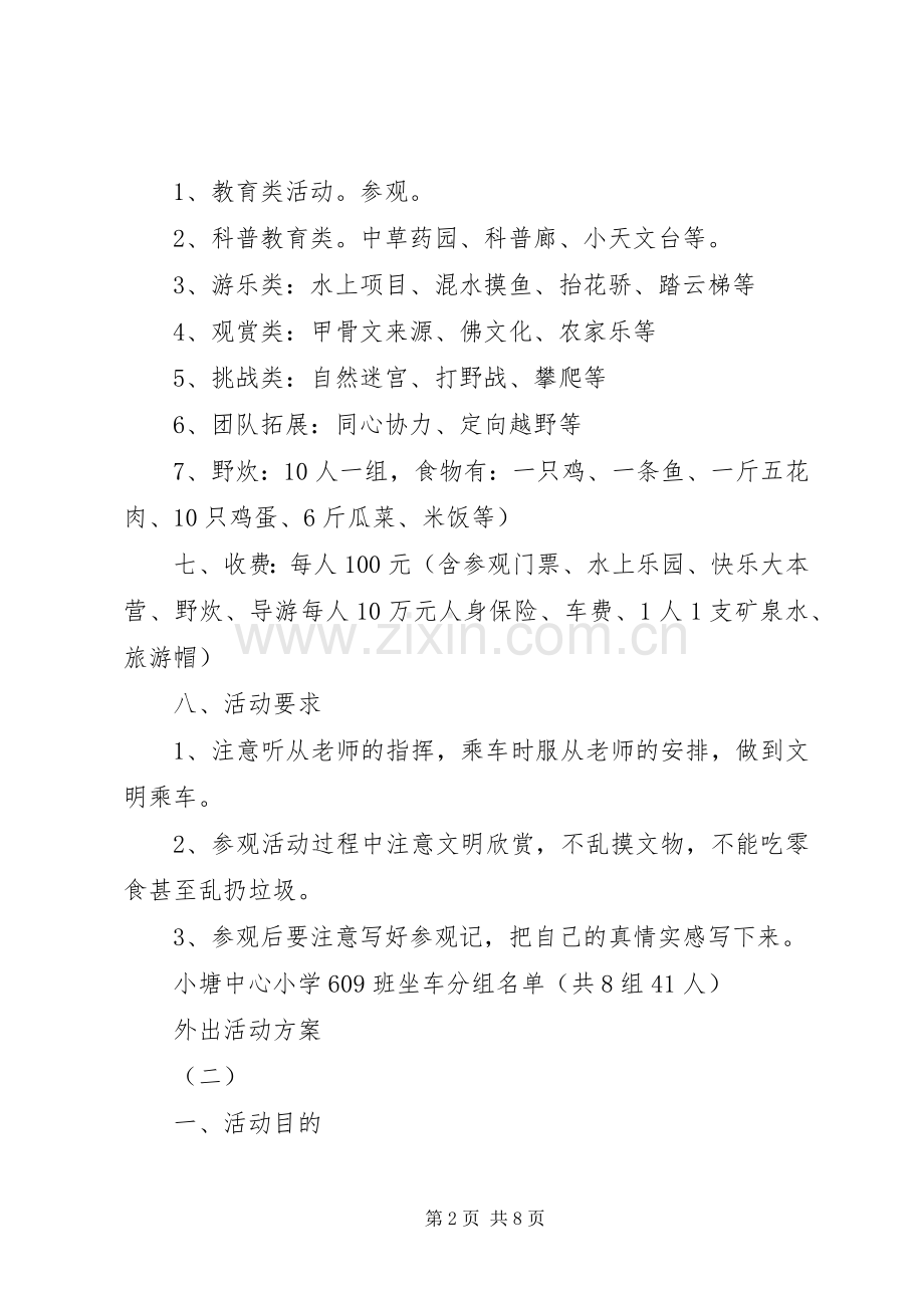 党员外出活动实施方案(共9篇) .docx_第2页