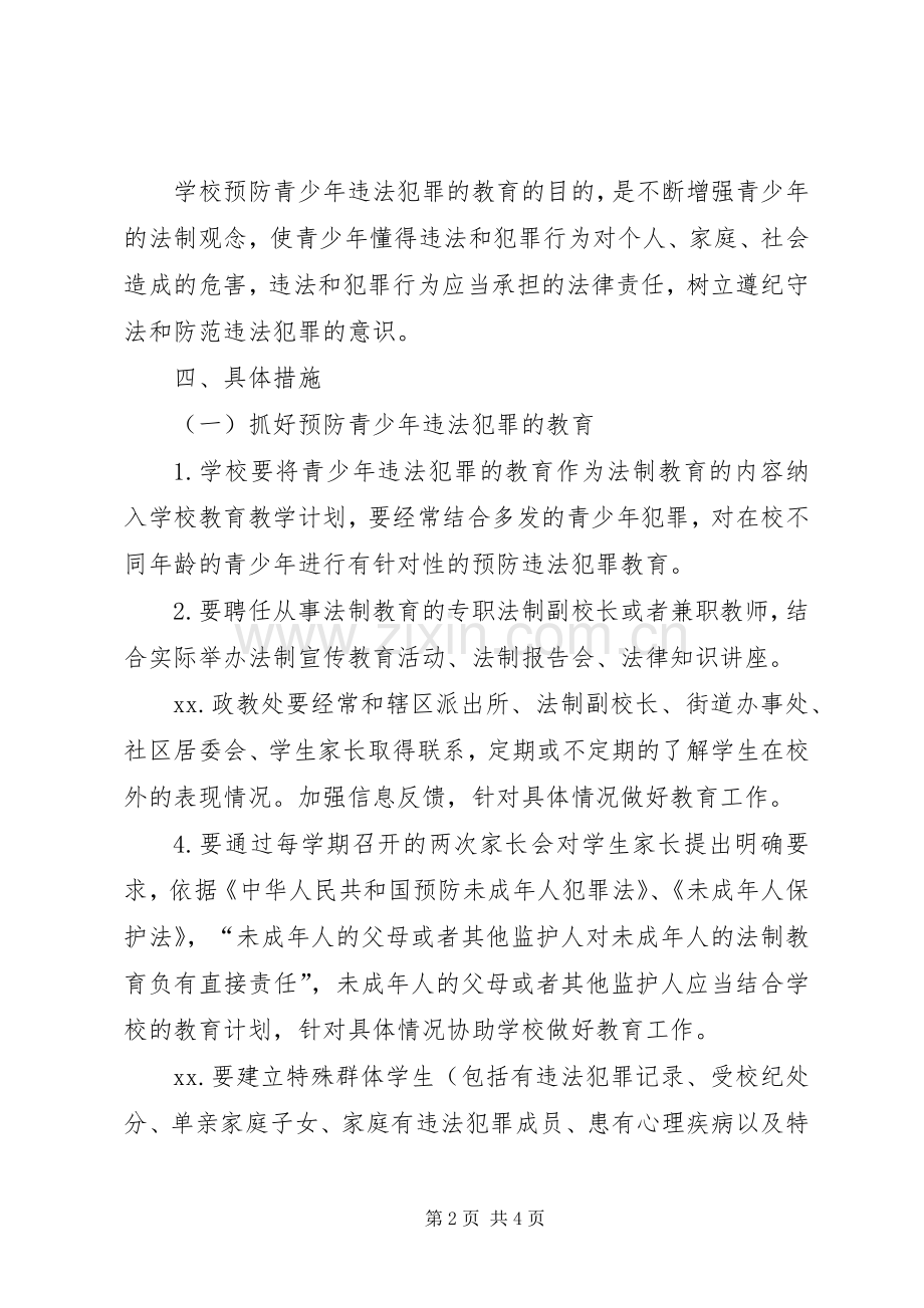 中学七五普法暨预防青少年违法犯罪方案.docx_第2页