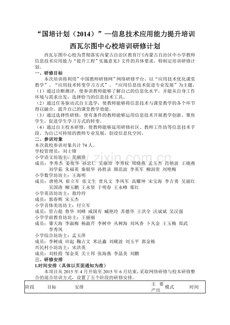 西瓦尔图中心校国培计划.doc_第1页