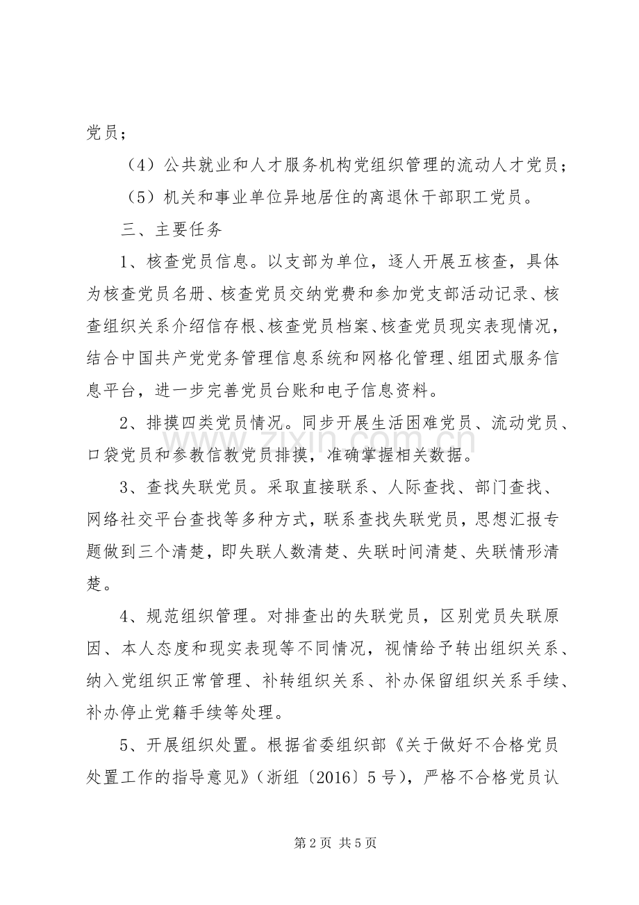 某区开展党员组织关系集中排查工作实施方案.docx_第2页