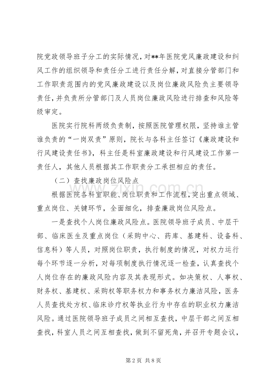 医院廉政机制建设专项治理方案.docx_第2页