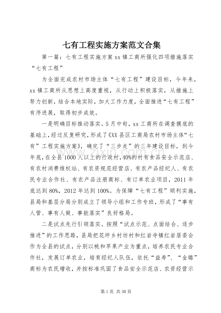 七有工程方案范文合集.docx_第1页