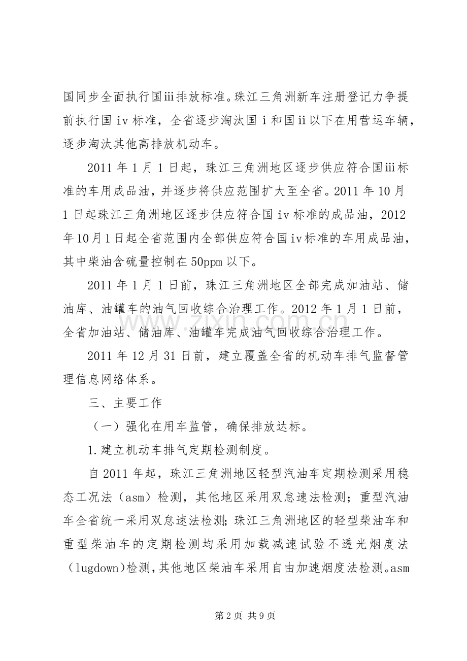 机动车节能排气防治方案 .docx_第2页