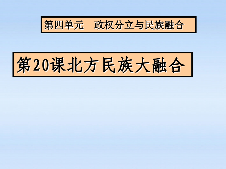 七年级历史上册 北方民族融合课件 人教新课标版 课件.ppt_第1页