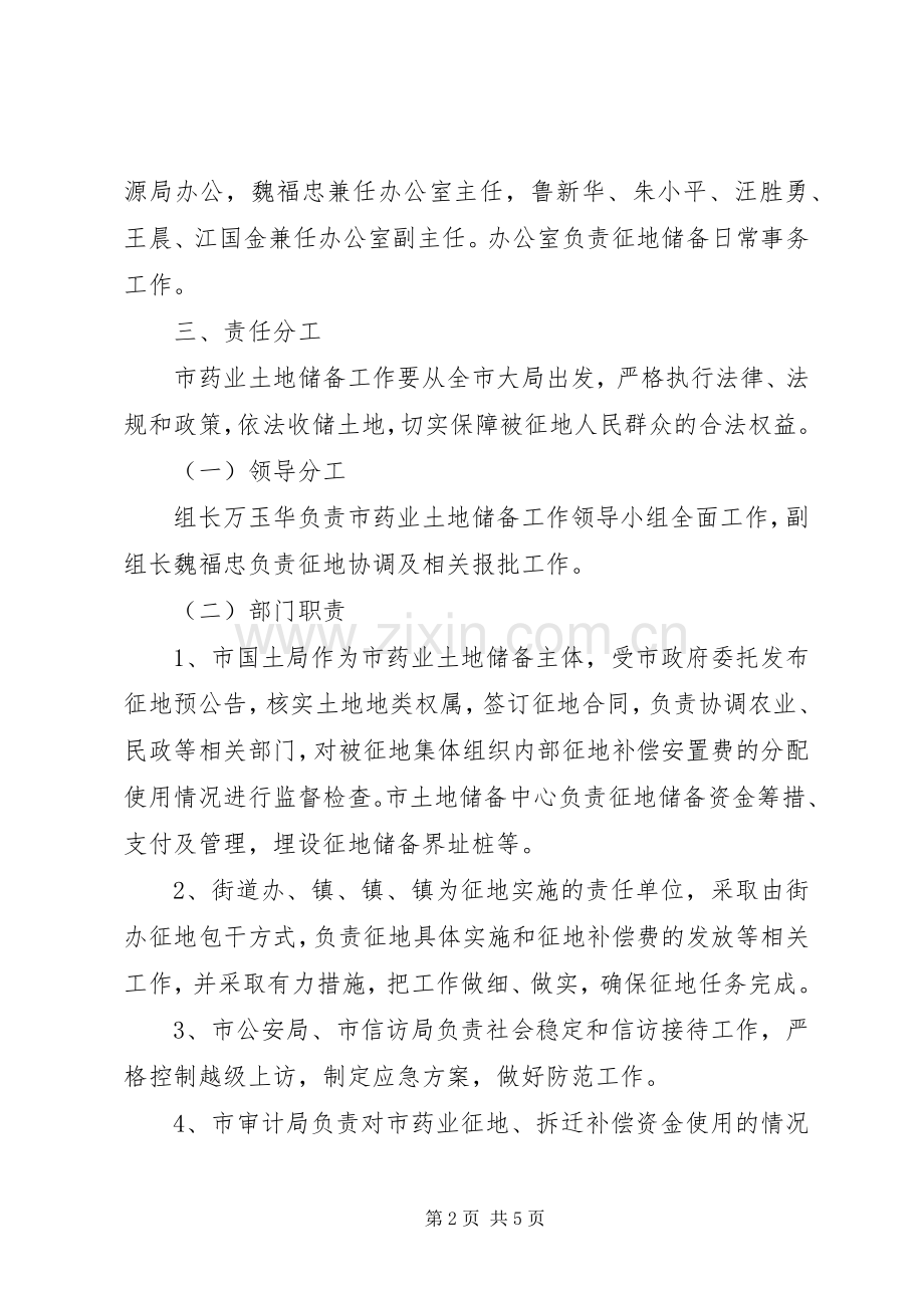 药业土地储备指导实施方案.docx_第2页