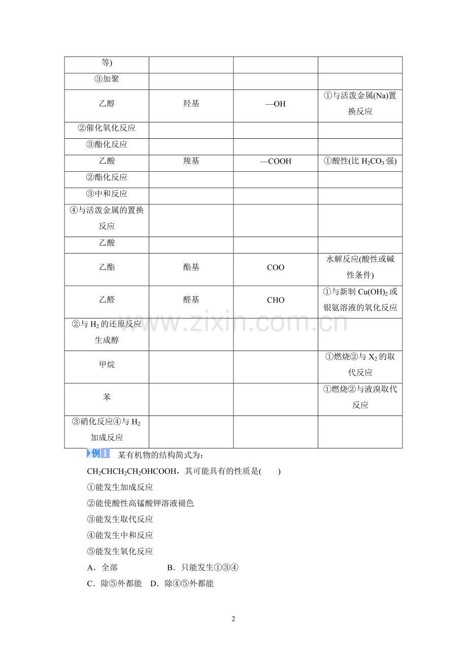 必修二专题有机化合物的获得与应用.doc_第2页
