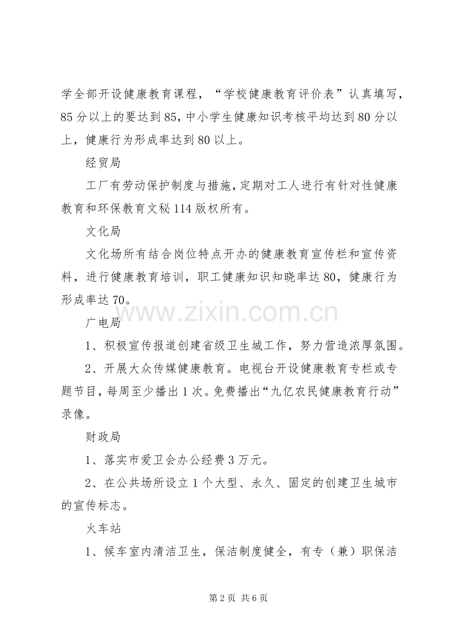 创建省级卫生城市活动方案.docx_第2页