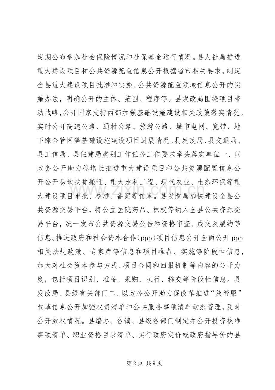 XX年政务公开工作要点任务分解细化实施方案.docx_第2页