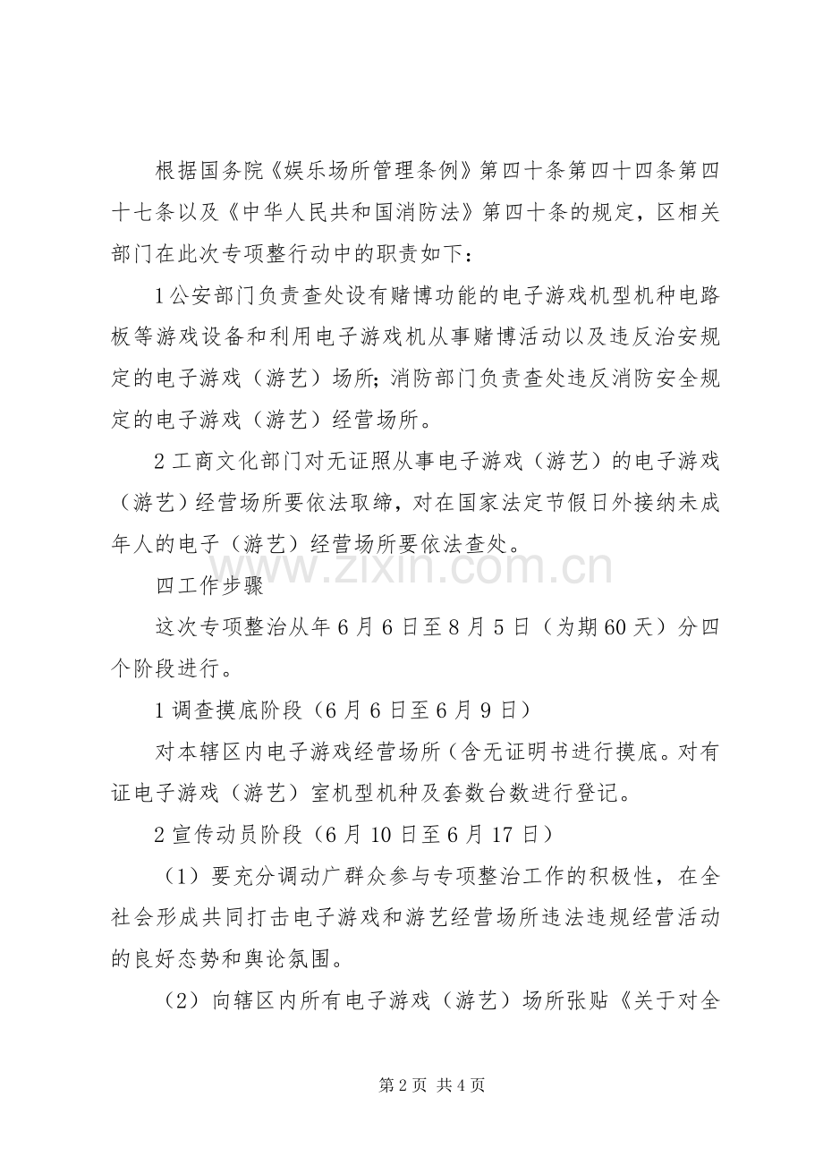 电子游戏经营场所整治行动实施方案.docx_第2页