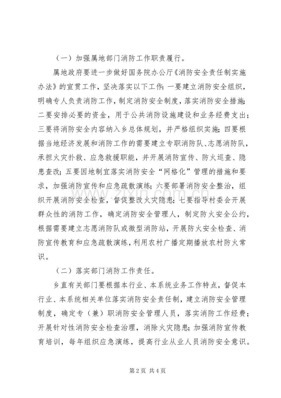 XX年火灾防控专项整治工作实施方案.docx_第2页
