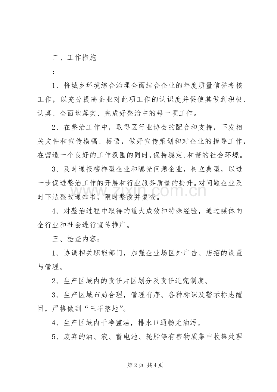 XX县区工商行政管理局城乡市场环境综合整治工作方案 .docx_第2页