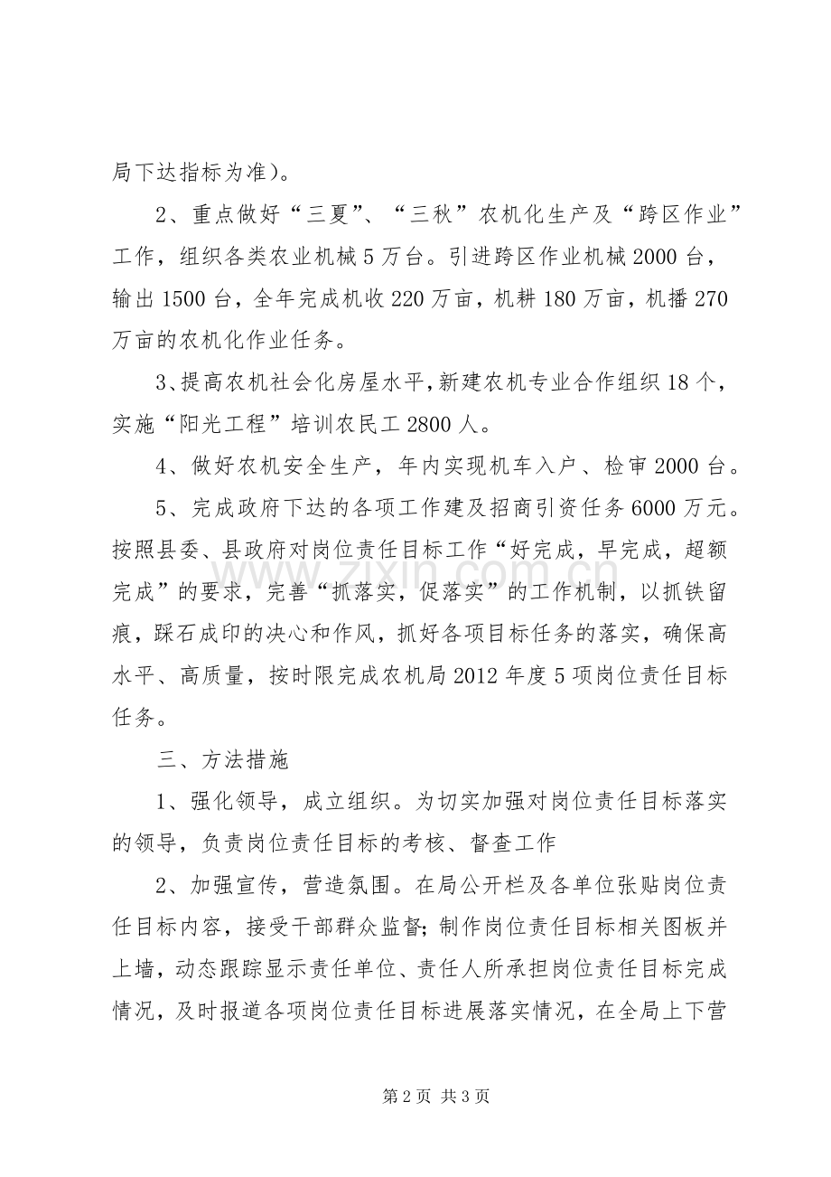 农机局岗位责任目标方案.docx_第2页